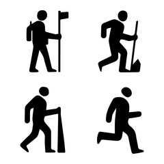 Silhouette humans in Various Poses, Captivating Human Silhouette Descriptions, Exploring Human Poses, Dynamic Human Silhouette Titles, Walking, Sitting, Running