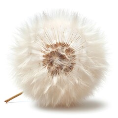 a dandelion with a stick sticking out of it