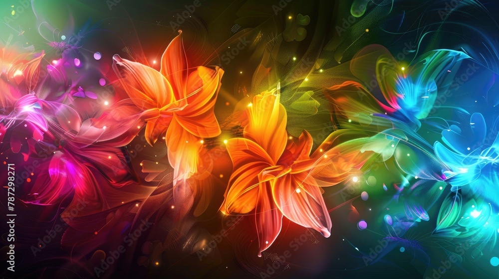 Sticker vivid background picture