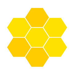 Flat design honeycomb icon