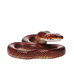 antiguan racer snake isolated on white