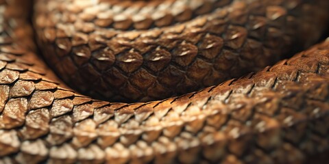 This image captures the intricate details and patterns of a snake's scales, highlighting the beauty of its natural design