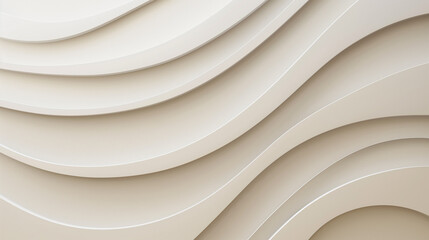 Beige curving forms with copy space - 787303883