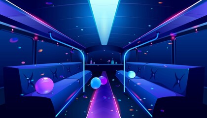 Nightclub Interior Party Bus