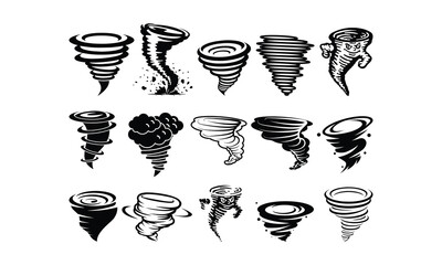 Tornado SVG,, Silhouette, Cut File, cutting files, printable design, Clipart,