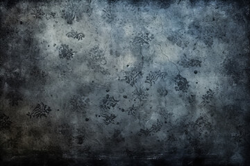 Fototapeta premium A grey background with a pattern of flowers