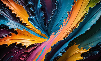 Expressive Hand-Painted Canvases: Innovative Wall Decor Ideas in 3D Texture