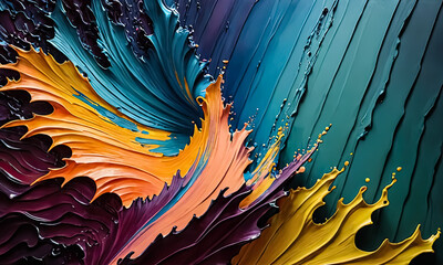 Sensational Abstract Wallpaper: Fusion of Colors in Trendy Wall Art Prints