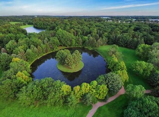 Minnesota nature outdoors summer aerial view