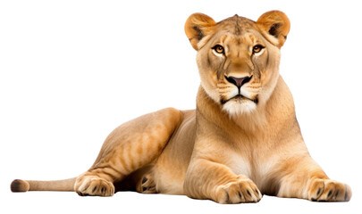 PNG Lioness wildlife mammal animal