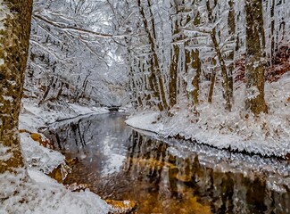 Winter Along The Codorus Creek, York County, Pennsylvania, USA