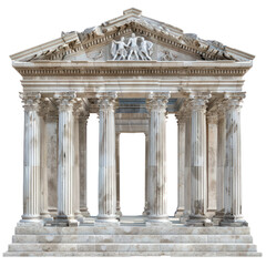Obraz premium Roman Temple of Roman Art isolated on transparent png.