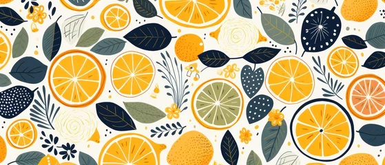 Foto op Plexiglas backgrounds with citrus fruits © beatriz