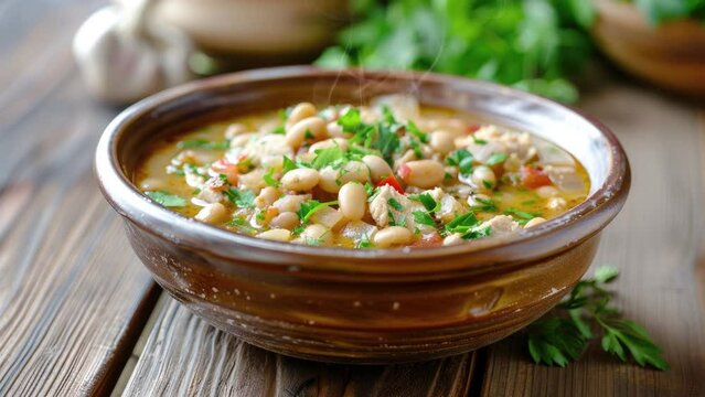 Zooming in on a Delicious Bowl of White Bean Chicken Chili