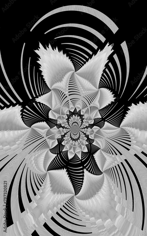 Poster creative patterns monochrome fragile and delicate lacy designs. not ai.