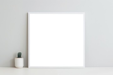 mockup frame decorated in minimal style