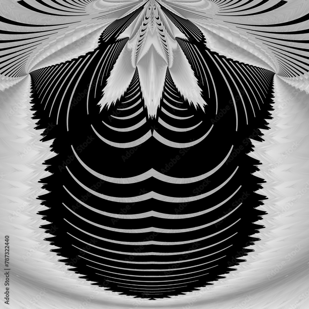 Poster not ai. creative patterns monochrome fragile and delicate lacy symmetric designs
