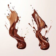  liquid chocolate falling