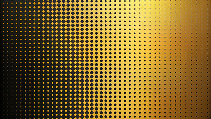 Golden Halftone Dots Pattern Texture