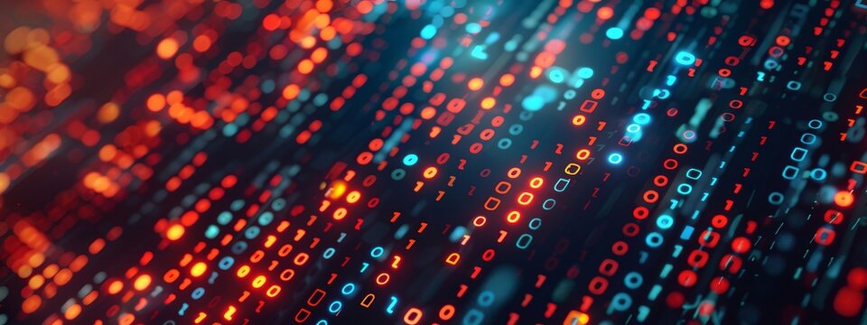 digital technology tech binary numbers background IT backdrop graphics