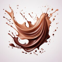 something falling into liquid chocolate