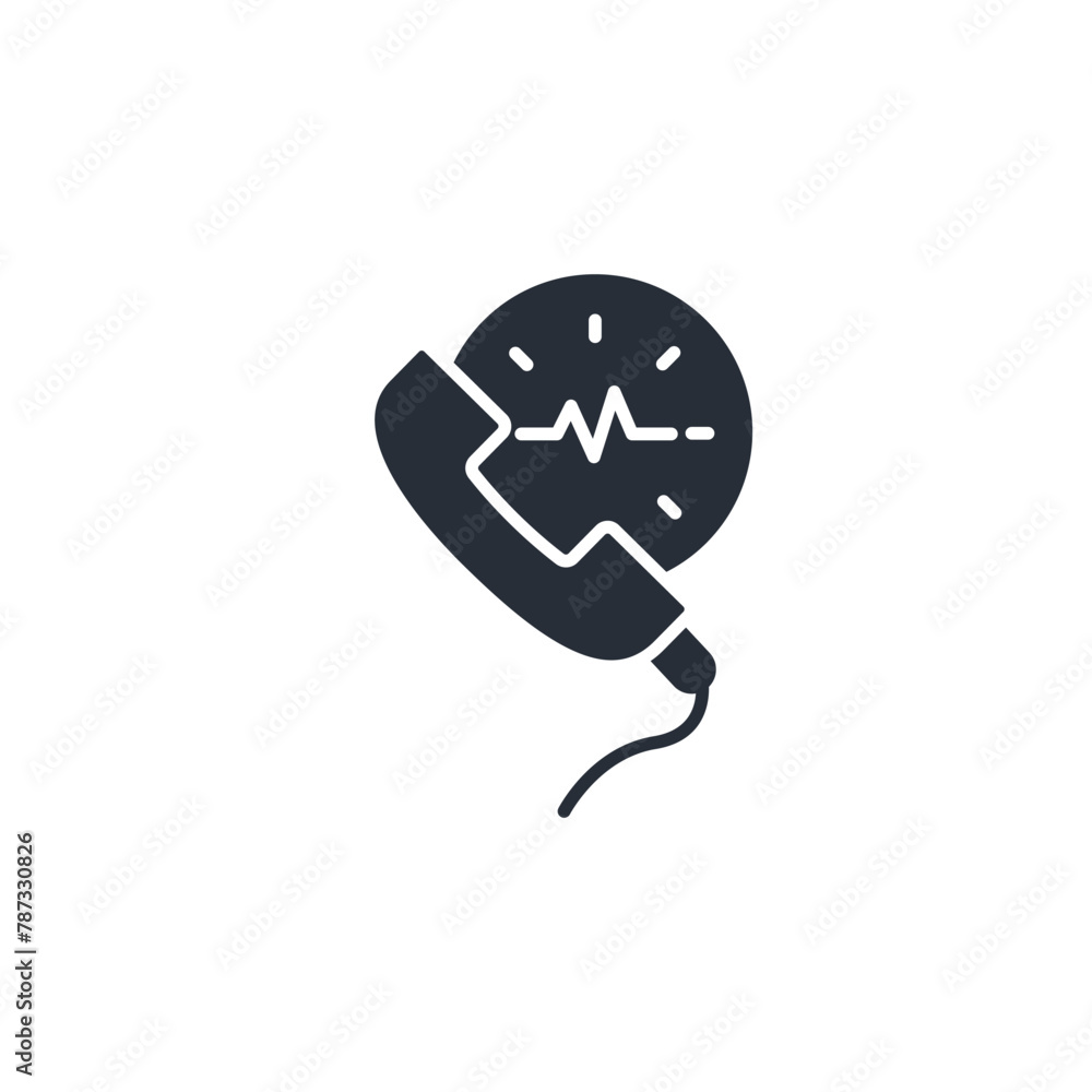 Poster call time icon. vector.editable stroke.linear style sign for use web design,logo.symbol illustration