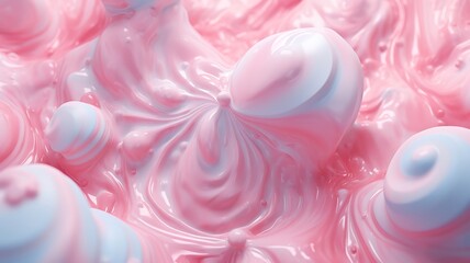 Bubble gum ice cream texture background