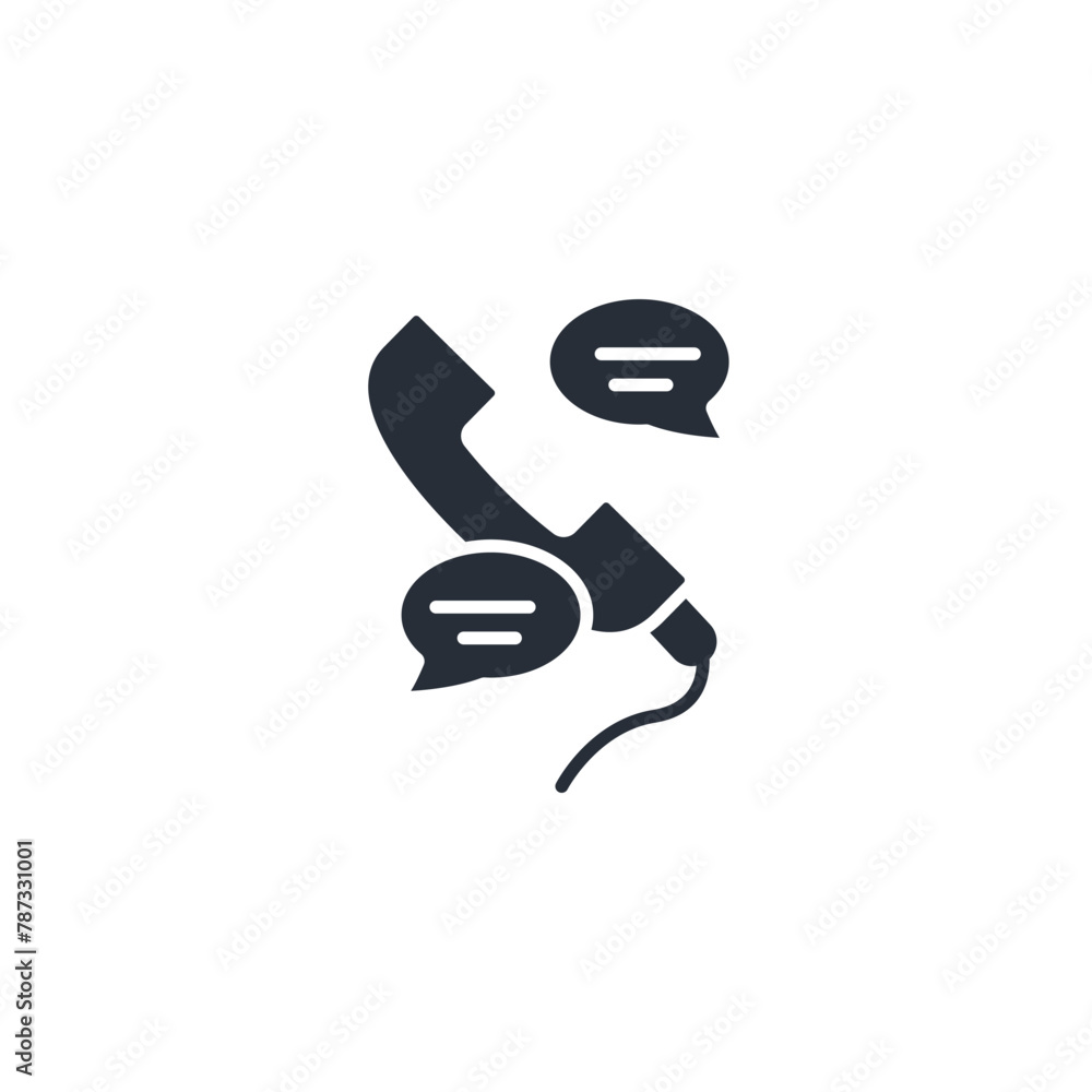 Poster communicate icon. vector.editable stroke.linear style sign for use web design,logo.symbol illustrati