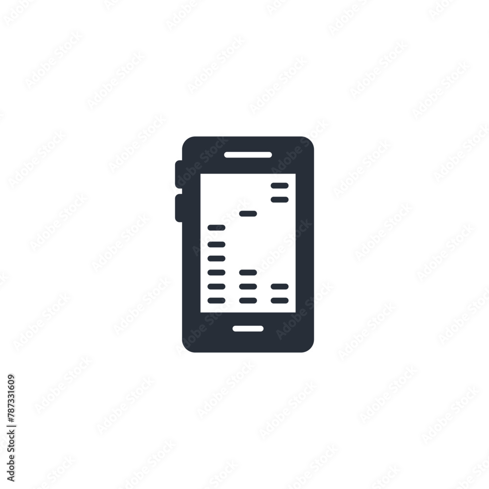 Poster mobile game icon. vector.editable stroke.linear style sign for use web design,logo.symbol illustrati