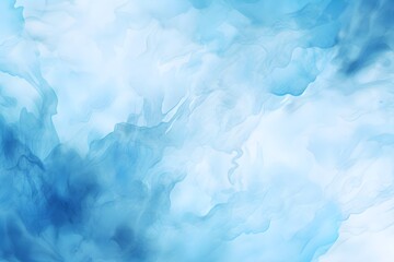 Obraz premium Blue watercolor background, hand painted