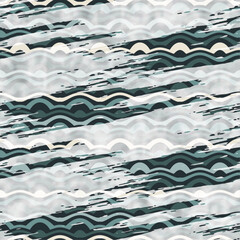Grunge Washed Out Wave Pattern