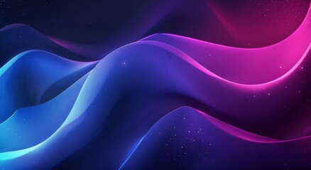 Obraz premium Blue and purple gradient background, curved shape.