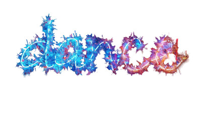a photo of the word love spelled with colorful lights. transparent background png