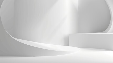 White Room With Curved Wall