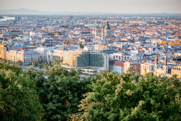 Fototapeta na wymiar Cityscape view on Budapest