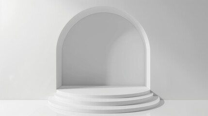 White Shelf on White Wall