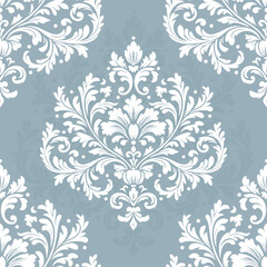 Damask vector seamless pattern. Vintage, paisley elements. Traditional, Turkish motifs. Great for fabric and textile, wallpaper, packaging or any desired idea.