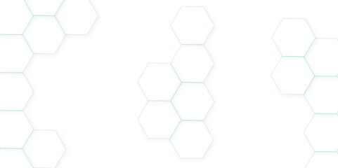 abstract vector polygonal pattern. Futuristic abstract honeycomb technology white 3D futuristic honeycomb mosaic white be hexagon concept design abstract technology background.