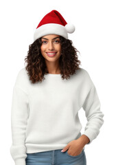 PNG Sweater sweatshirt christmas smile. 