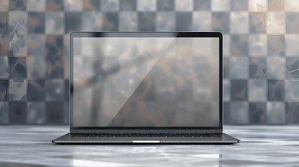 Realistic laptop mockups on transparent background, generative Ai
