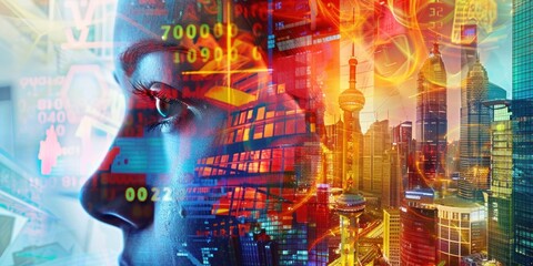 A collage showcasing images of technology stocks, healthcare companies, energy sectors, and consumer goods, highlighting investment diversity.