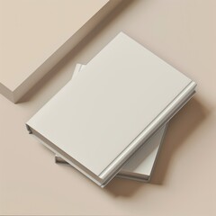 Plain cover blank novel mock-up