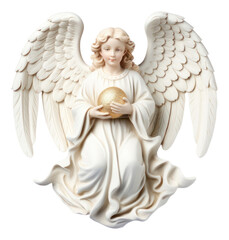 PNG  Christmas angel white white background representation. 