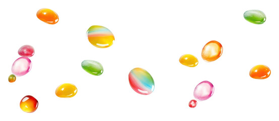 PNG  Candies jewelry bubble white background. 