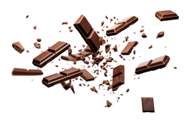 PNG  Chocolate bars dessert food white background. 
