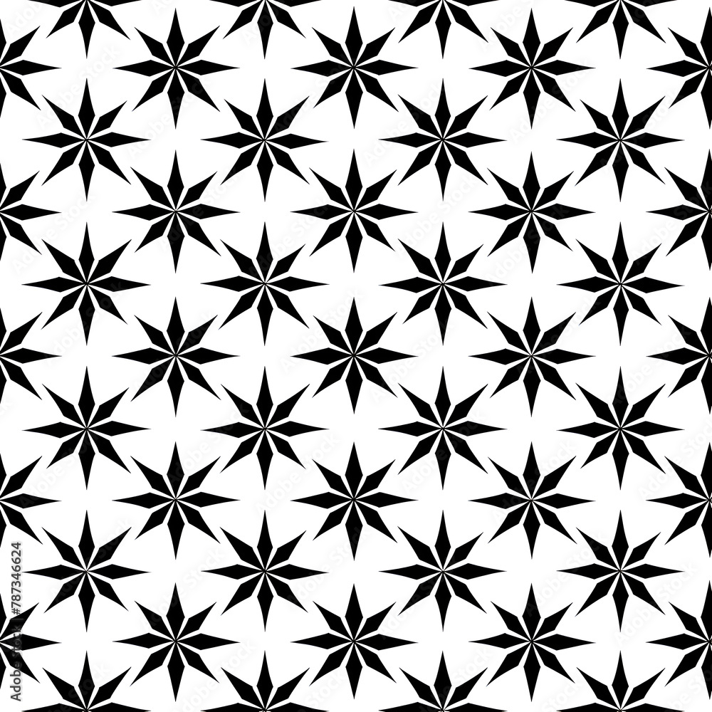 Aufkleber a black and white pattern of stars. the stars are small and are arranged in a grid. the pattern is s