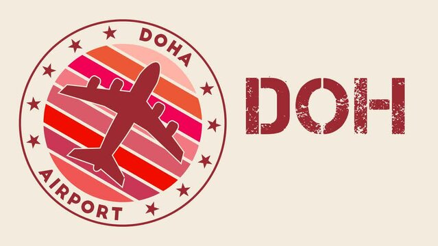 Hamad Airport Doha intro video. Doha airport information animation. Charming 4k video.