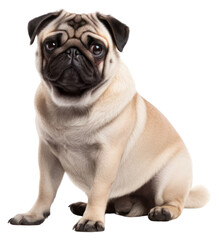 Obraz premium PNG Mammal animal pug pet.