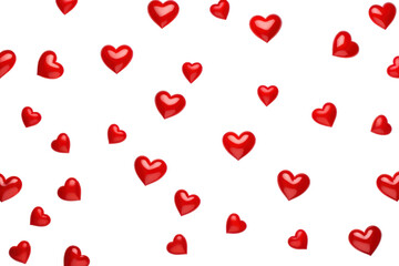 PNG  Red hearts backgrounds petal white background.