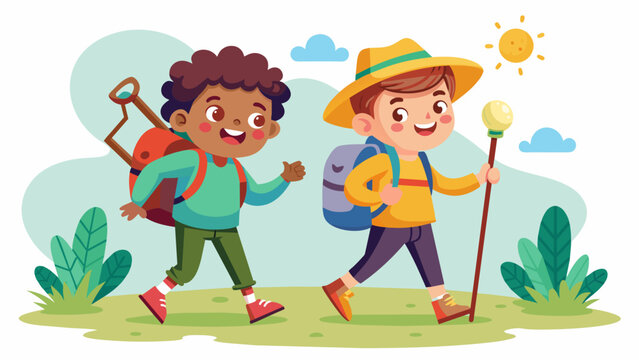 two-happy-friends--with-backpack-and-sticks-are-wa